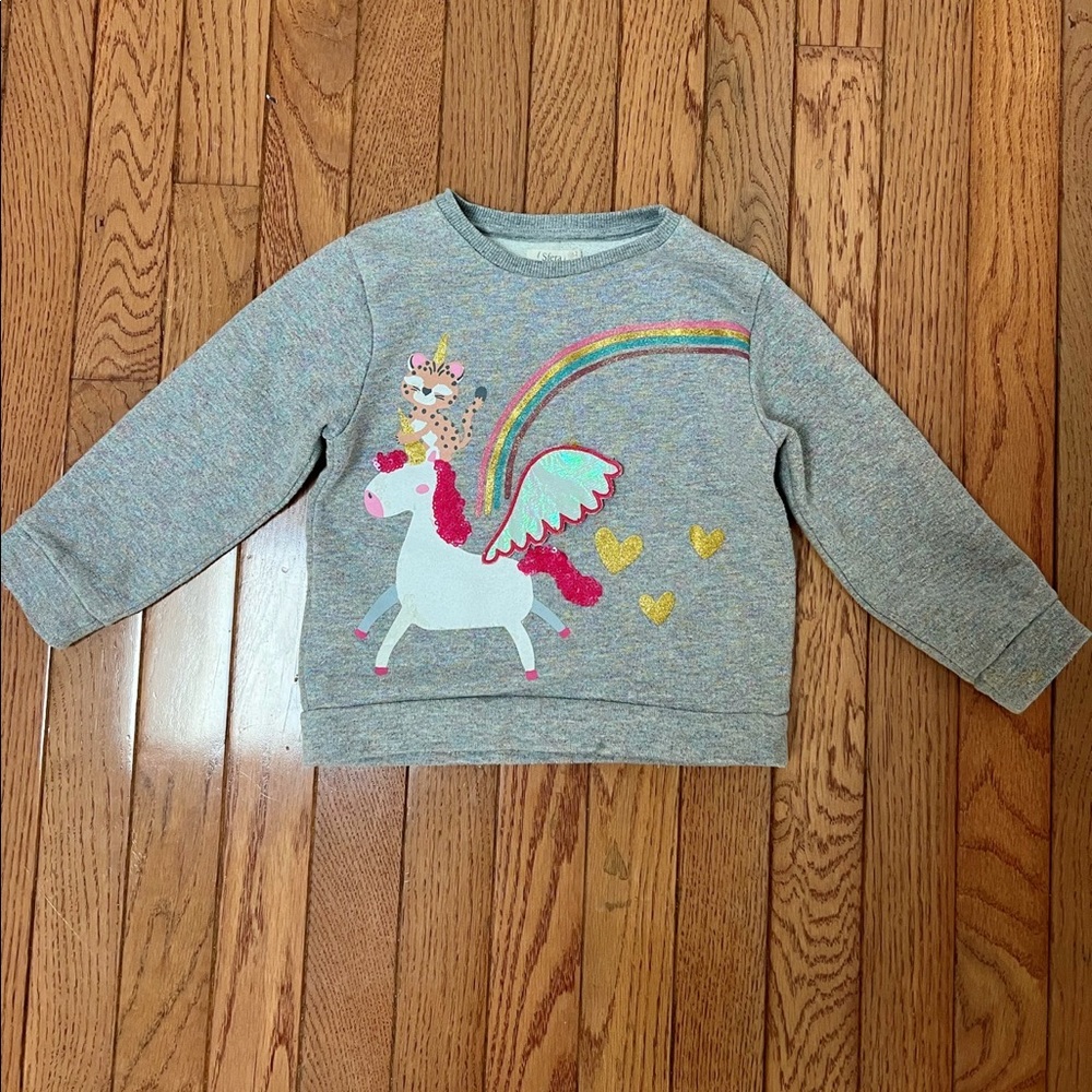 Sfera Girls Cotton unicorn Sweatshirt